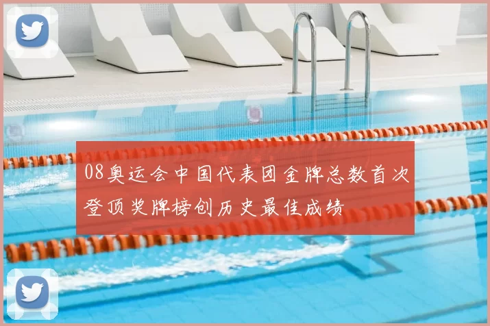 08奥运会中国代表团金牌总数首次登顶奖牌榜创历史最佳成绩